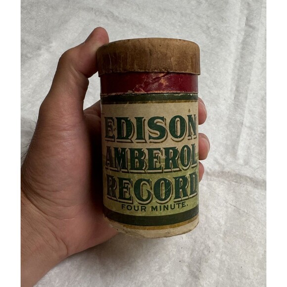 Edison Amberol Record 4 minute cylinder 10083 Just One Sweet Girl -Manuel Romain - Picture 1 of 12